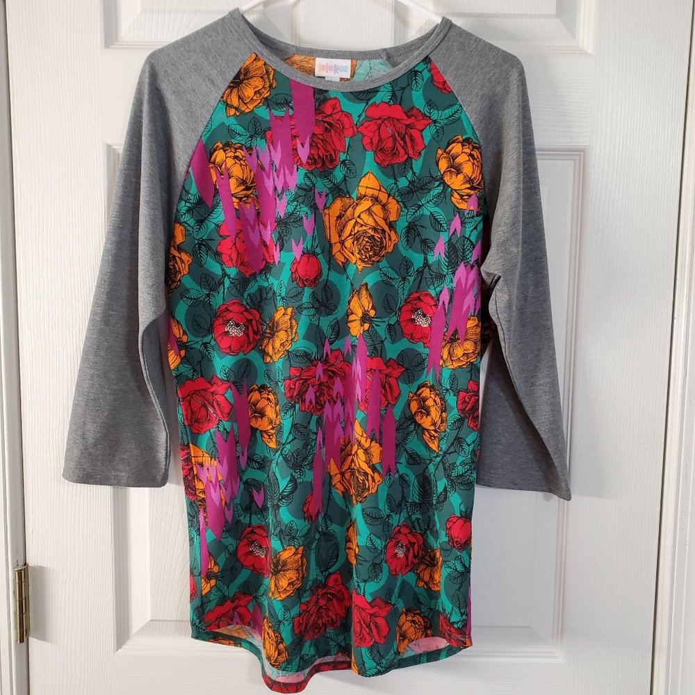 LuLaRoe Randy Floral Tee Size Large